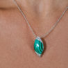 Подвеска UTOPIA Selene Malachite & Diamonds White Gold KSP2BBMSP01(35962) №2