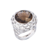 Кольцо No name White Gold & Smoky Quartz(46735) №1