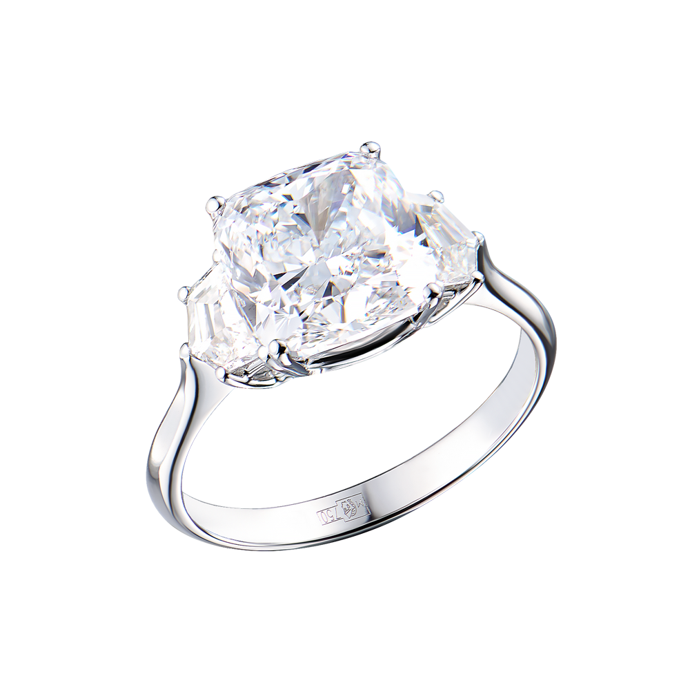 Кольцо Sarkissian GIA 4,02 ct F/SI1 Cushion Cut Diamond(55063) №6