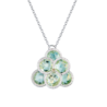Подвеска No name White Gold & Tourmaline & Diamond(55279) №1