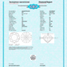Пусеты No name с бриллиантами 1,01 ct F/SI1 - 1,02 ct E/VS2 МГУ(12427) №2