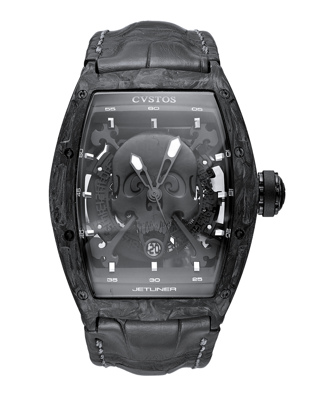 Швейцарские часы Cvstos Challenge Skull Black Carbon Jetliner(52170) №3