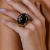Кольцо Ralfdiamonds Black Onyx & Diamonds & Sapphire & Yellow Gold(26236) №3