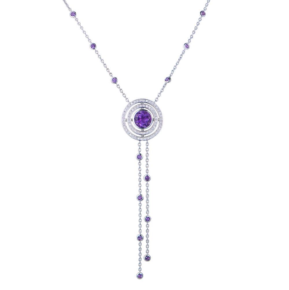 Подвеска Theo Fennell Amethyst and Diamond and White Gold(51072) №4
