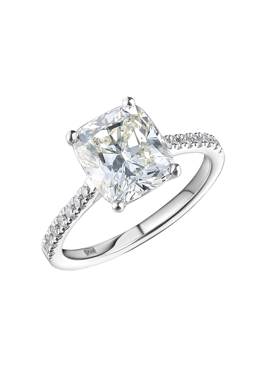 Кольцо No name с бриллиантом 3,17 ct K/SI1(52707) №6