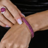 Браслет No name 23,0 ct Natural Ruby & White Gold(45780) №3