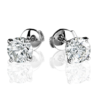 Пусеты GIA 1,01 ct I/VS2 - 1,00 ct I/VS2 Round Cut Diamonds(55354) №1