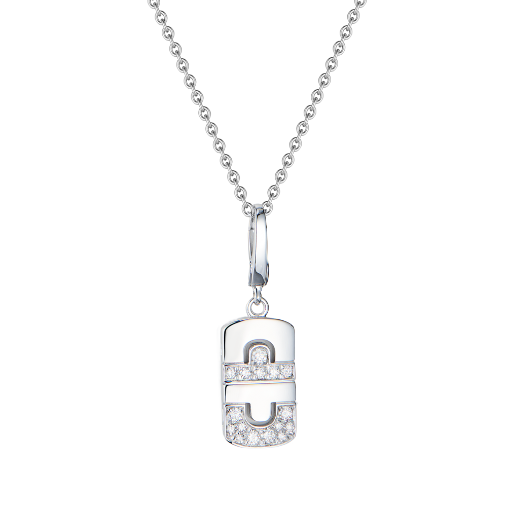 Подвеска Bvlgari Parentesi Charm White Gold & Diamonds(53976) №2