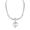 Колье No name 11,06 ct Round, Baguette, Marquise, Pear Cut Diamonds & White Gold(51543) №4