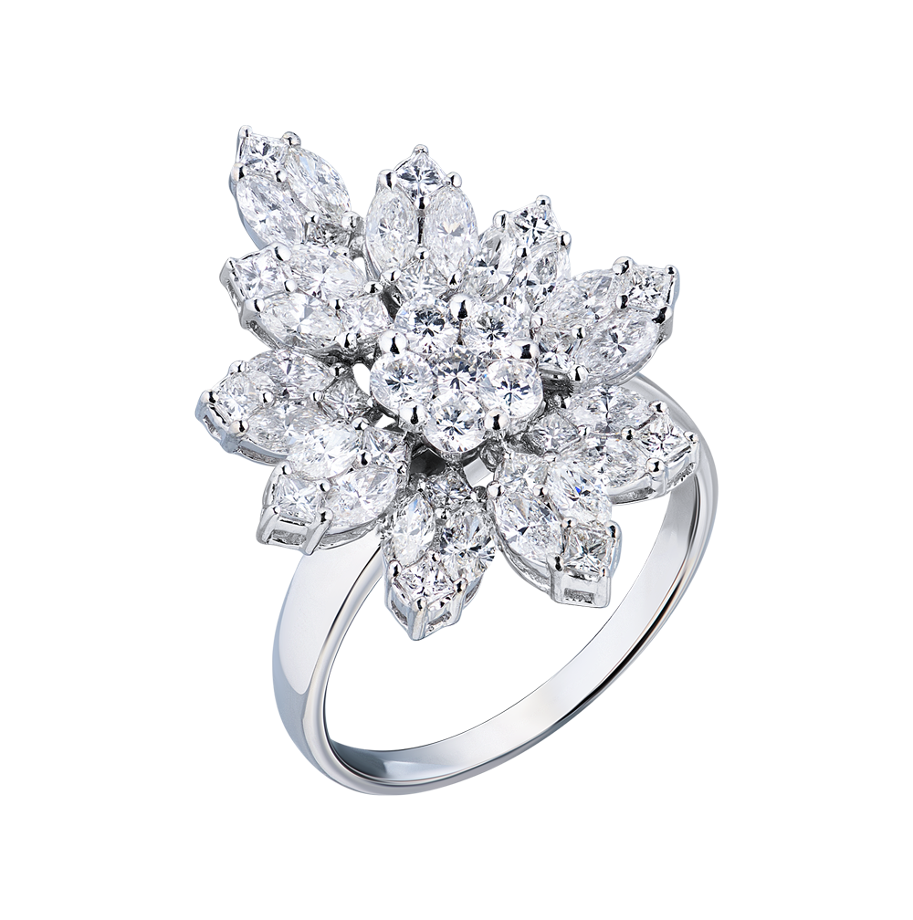 Кольцо No name 4,69 ct Multishape Cut Diamonds(45514) №5