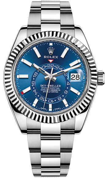 Швейцарские часы Rolex Sky-Dweller 42 мм Steel and White Gold 326934-0003(20739) №2