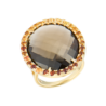 Кольцо TOUS Smoky Quartz Cocktail Yellow Gold(52589) №1