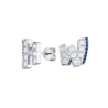 Пусеты No name в стиле Harry Winston "Graffiti" Diamonds & Sapphire in Platinum(53540) №3