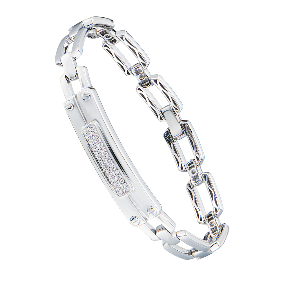 Браслет No name White Gold & Diamonds(51445) №4