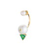 Серьги DELFINA DELETTREZ Handroid Yellow gold &Topaz & Diamond & Pearl HND5002.A(55104) №1