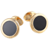 Запонки PATEK PHILIPPE Black Onyx Calatrava Yellow Gold(43843) №1