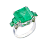Кольцо No name COLOMBIA EMERALD 15,00 ct Intense Slightly Bluish Green/VS(54407) №1