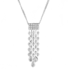 Колье No name 1,53 ct Pear & Round Cut Diamonds & White Gold(33030) №1