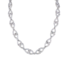 Колье Tiffany & Co Platinum Pavé Diamond Interlock Bow Necklace(52934) №1