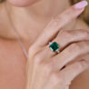 Кольцо Yanush Gioielli 4,49 ct Natural Octagonal Cut Vivid Green Emerald Zambia & Diamonds YR31066TTEM(35724) №3