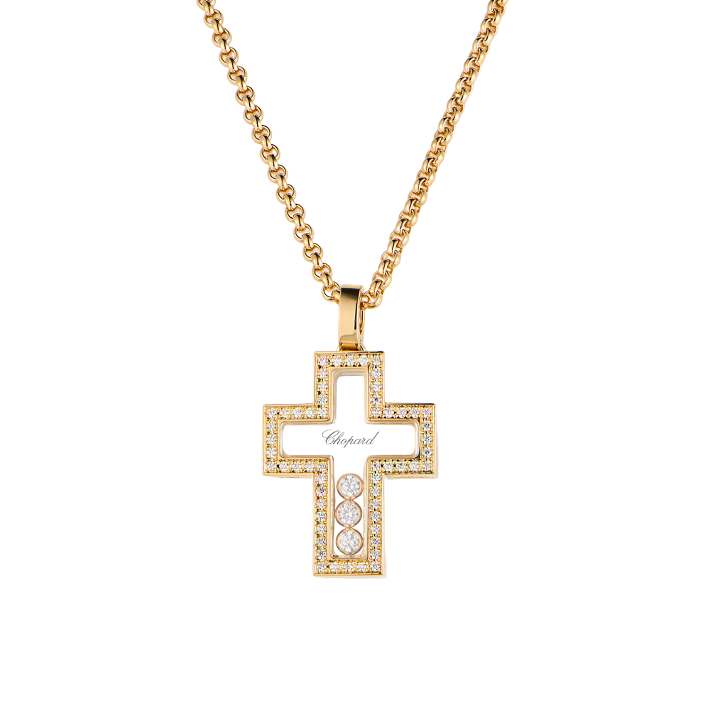 Крест Chopard Happy Diamonds Cross Yellow Gold 794055-0001(52580) №4