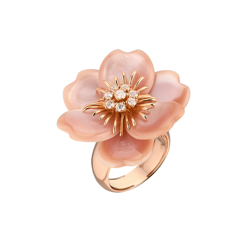Кольцо No name в стиле Van Cleef & Arpels ‘Rose de Noel’(41575) №4
