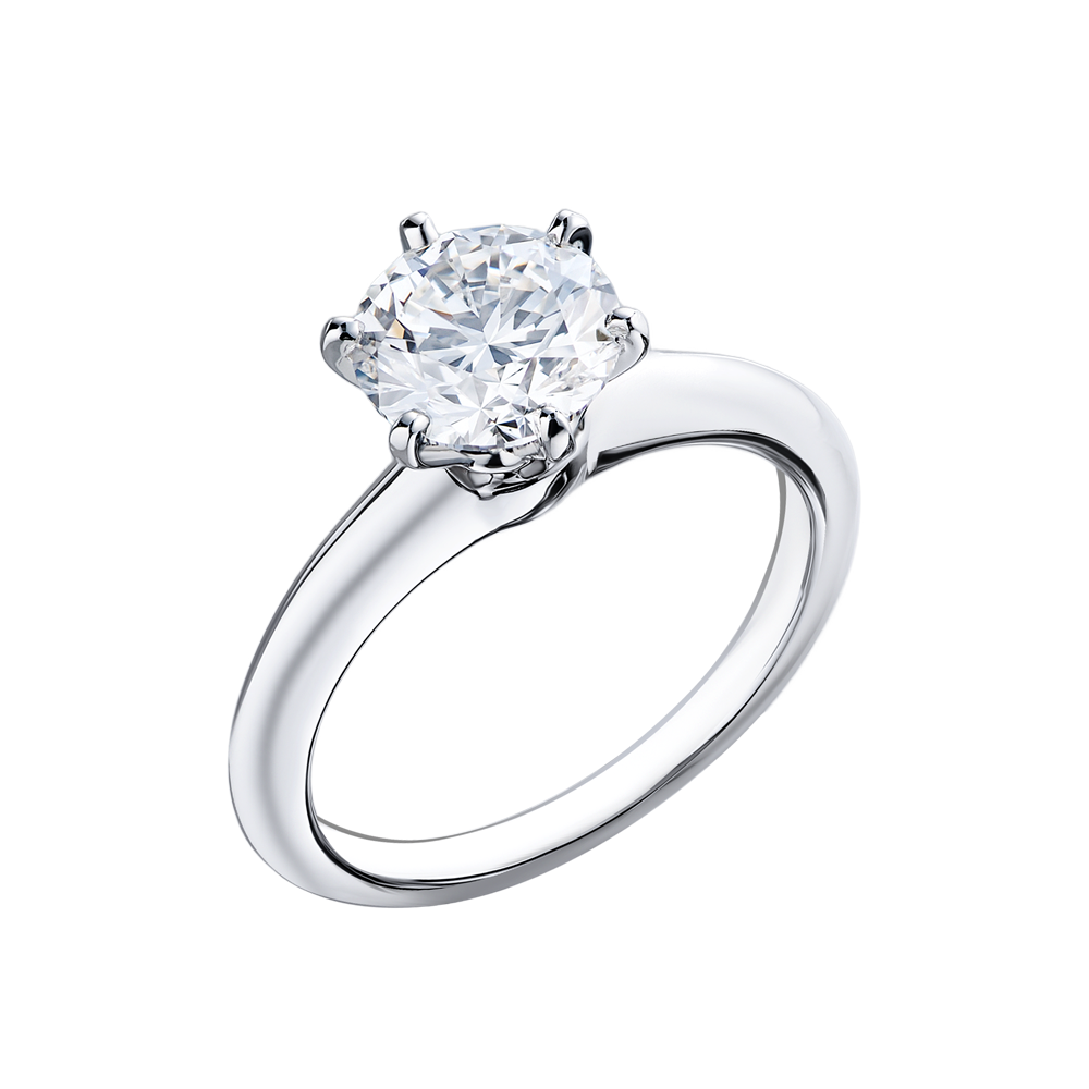 Кольцо Tiffany & Co Round Brilliant 1,52 ct F/VVS1 Platinum(41452) №4