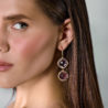 Серьги No name Rose Gold Amethyst & Diamonds(52898) №2