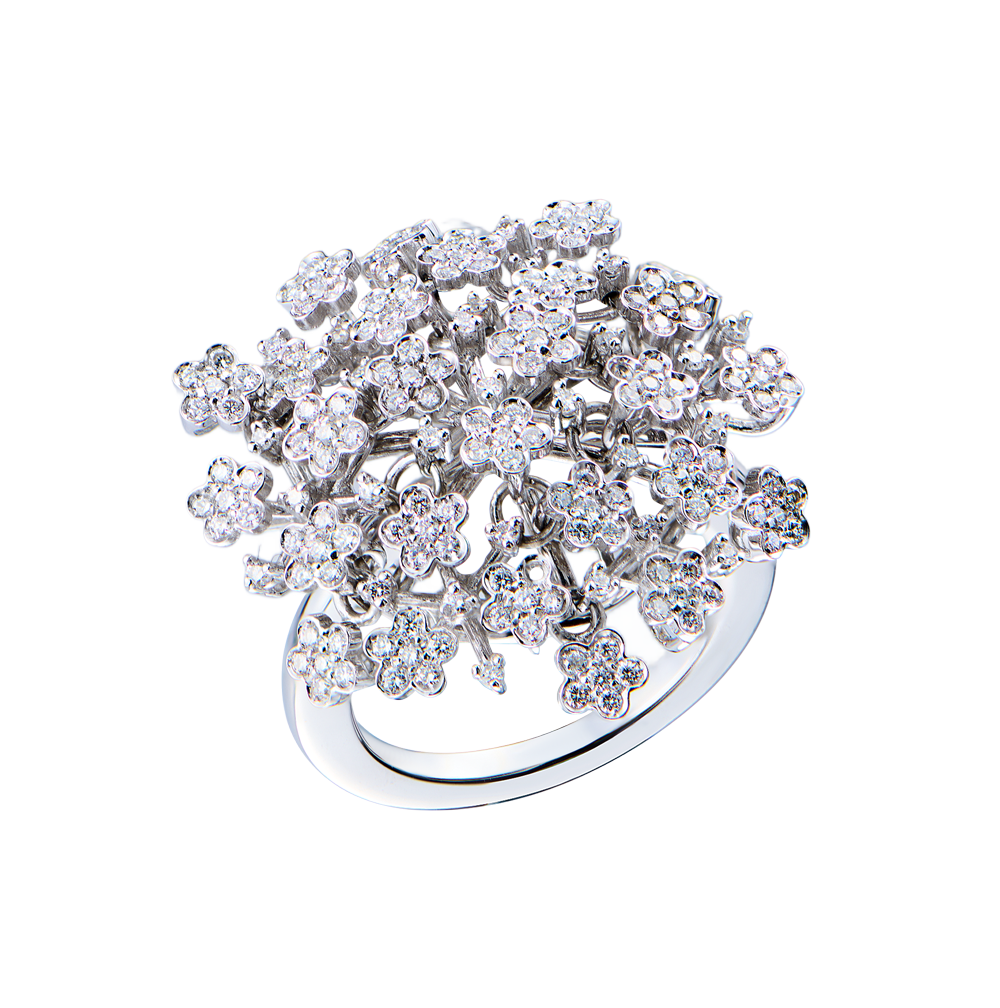 Кольцо Pasquale Bruni Рrаtо Fiorito White Gold & Diamond(54522) №2