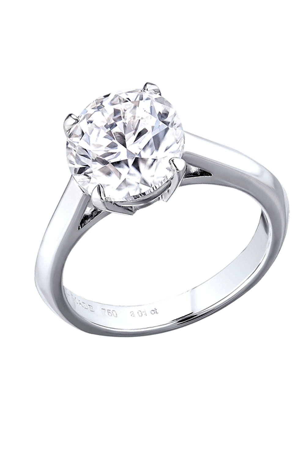 Кольцо No name 3,02 ct G/VVS2 Round Cut Diamond МГУ(43778) №5