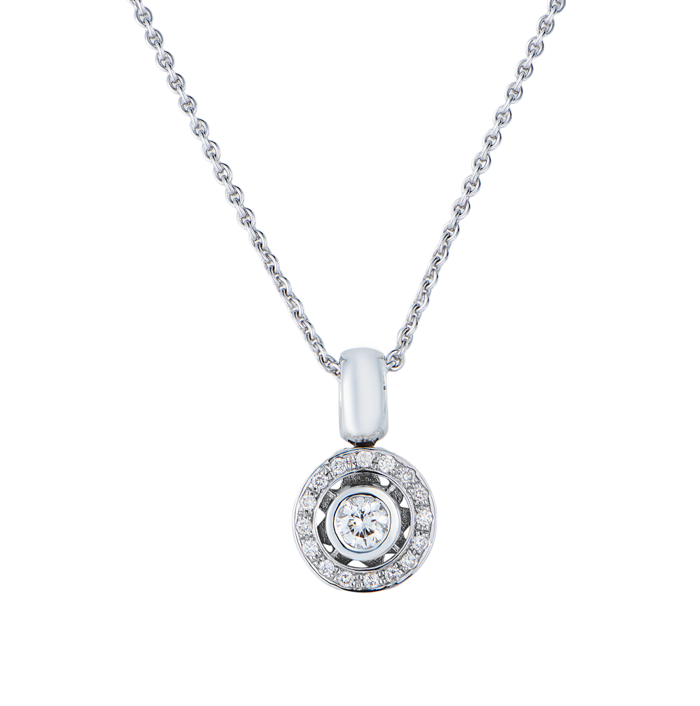 Подвеска No name 0,33 ct J/I1 & 0.18 ct Round Diamonds(49291) №5
