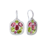 Серьги Hour Passion Jewellery White Gold & Tourmaline & Peridot & Diamond(51252) №1