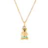 Подвеска Aaron Basha Teddy Bear Charm with the Letter J Diamonds & Yellow Gold(50098) №1