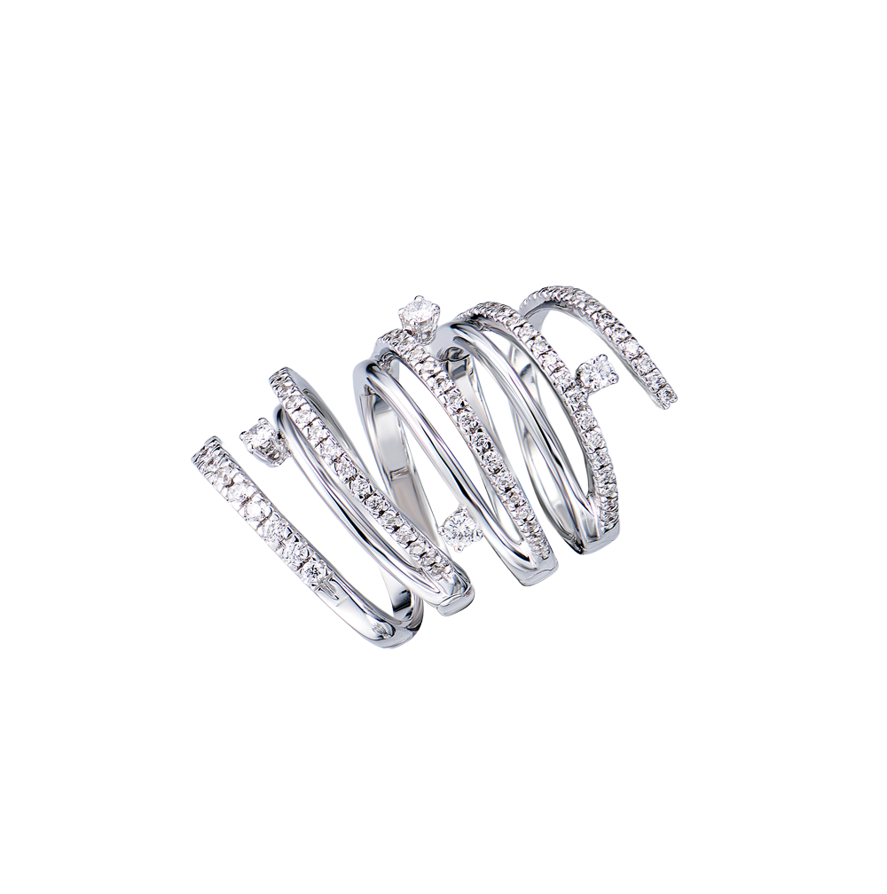 Кольцо Tamara Comolli Curriculum Vitae 1,09 ct Round Cut Diamonds & White Gold(49935) №3