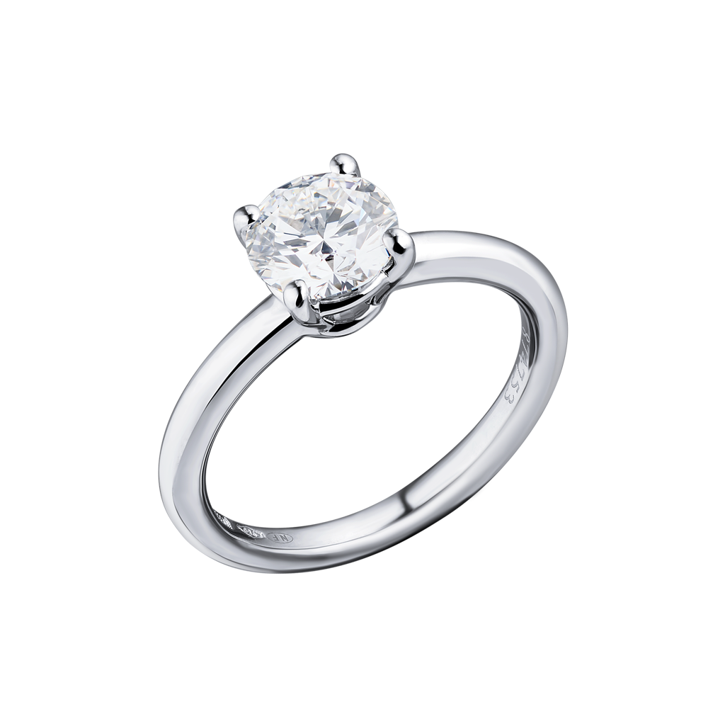 Кольцо Mercury 1.03 ct E/VVS2 Round Cut White Gold GIA MR100/4RD(33908) №3