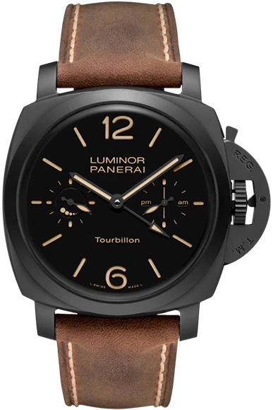 Швейцарские часы Panerai Luminor 1950 Tourbillon GMT Ceramica PAM00396(54186) №2