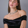 Колье Leo Pizzo 28,0 ct Five Row Tennis Necklace(42202) №3