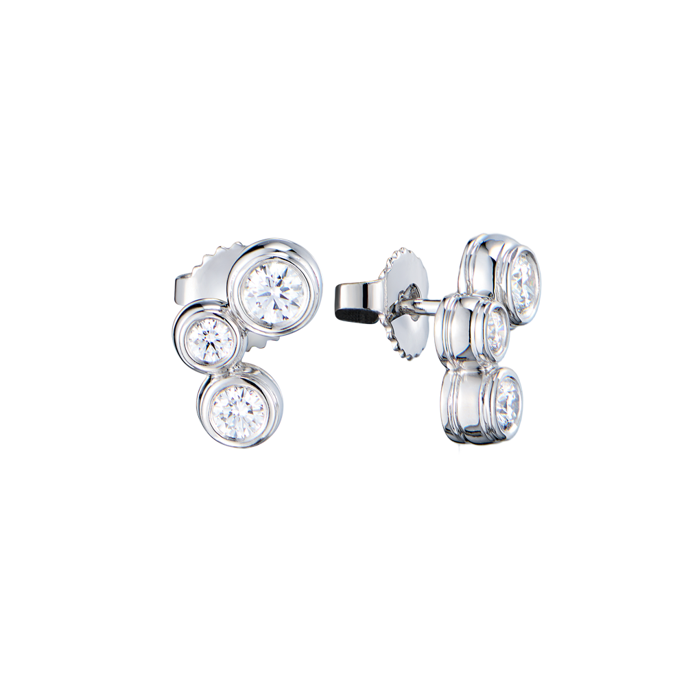 Пусеты Tiffany & Co Bubbles 0,70 ct Platinum(54512) №2