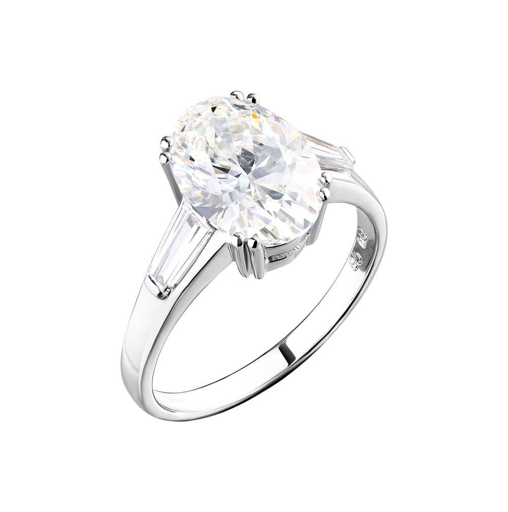 Кольцо No name 4,02 ct J/SI1 Oval Cut Diamond(23046) №6