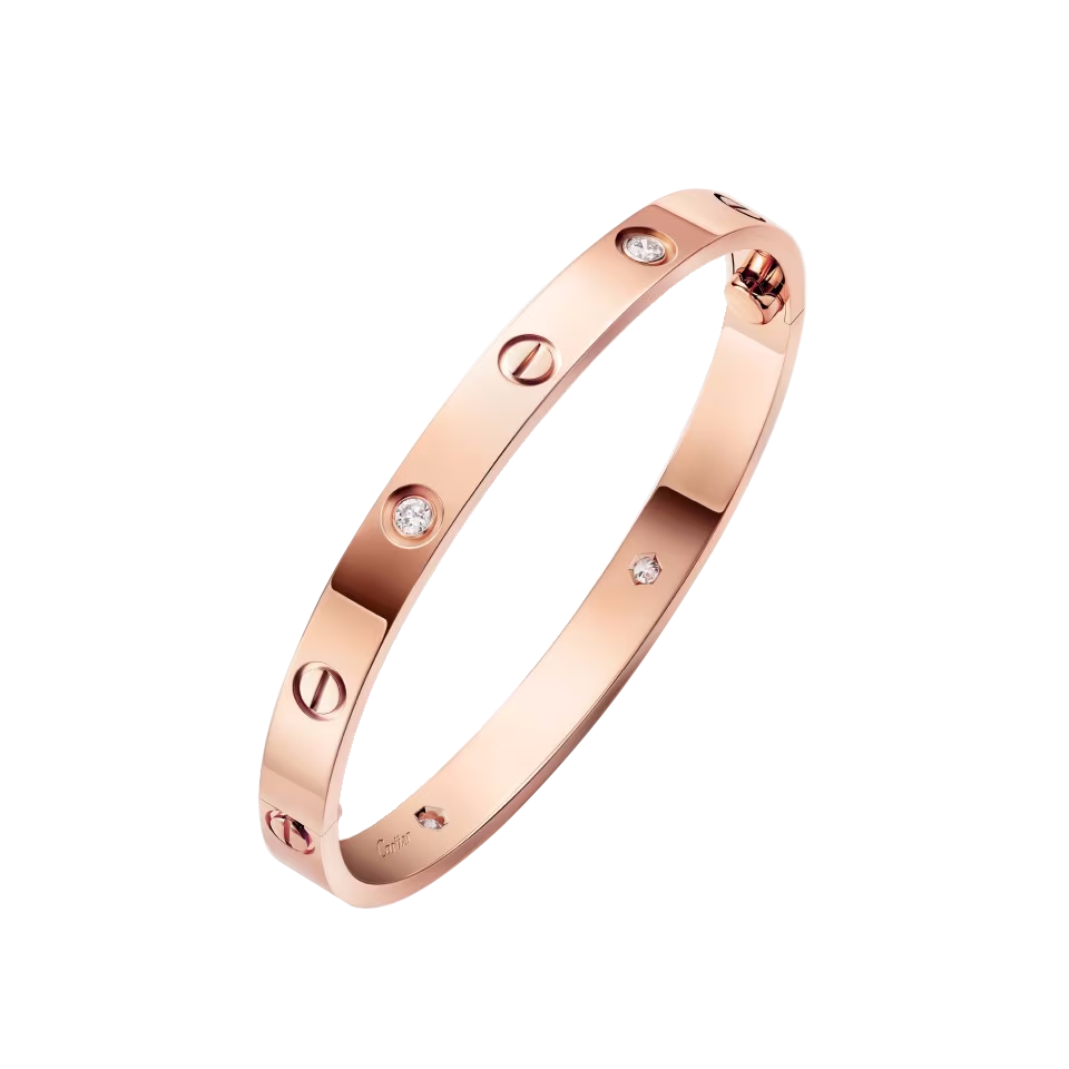 Браслет No name в стиле Love 4 Diamonds Rose Gold (SIZE 17)(51642) №4