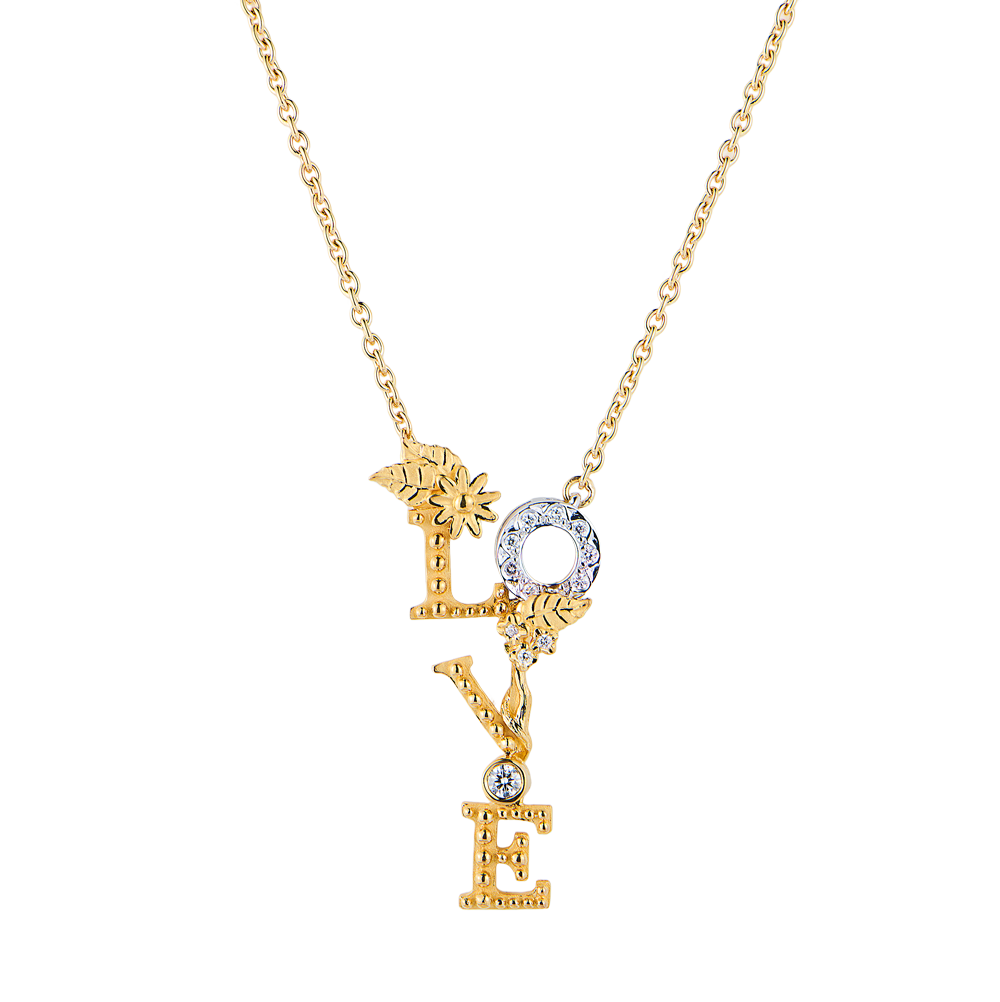 Подвеска Carrera y Carrera Love Yellow & White Gold & Diamonds DA 13750 030101(54382) №4