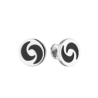 Серьги Bvlgari Optical Illusion Collection White Gold & Onyx(30978) №1