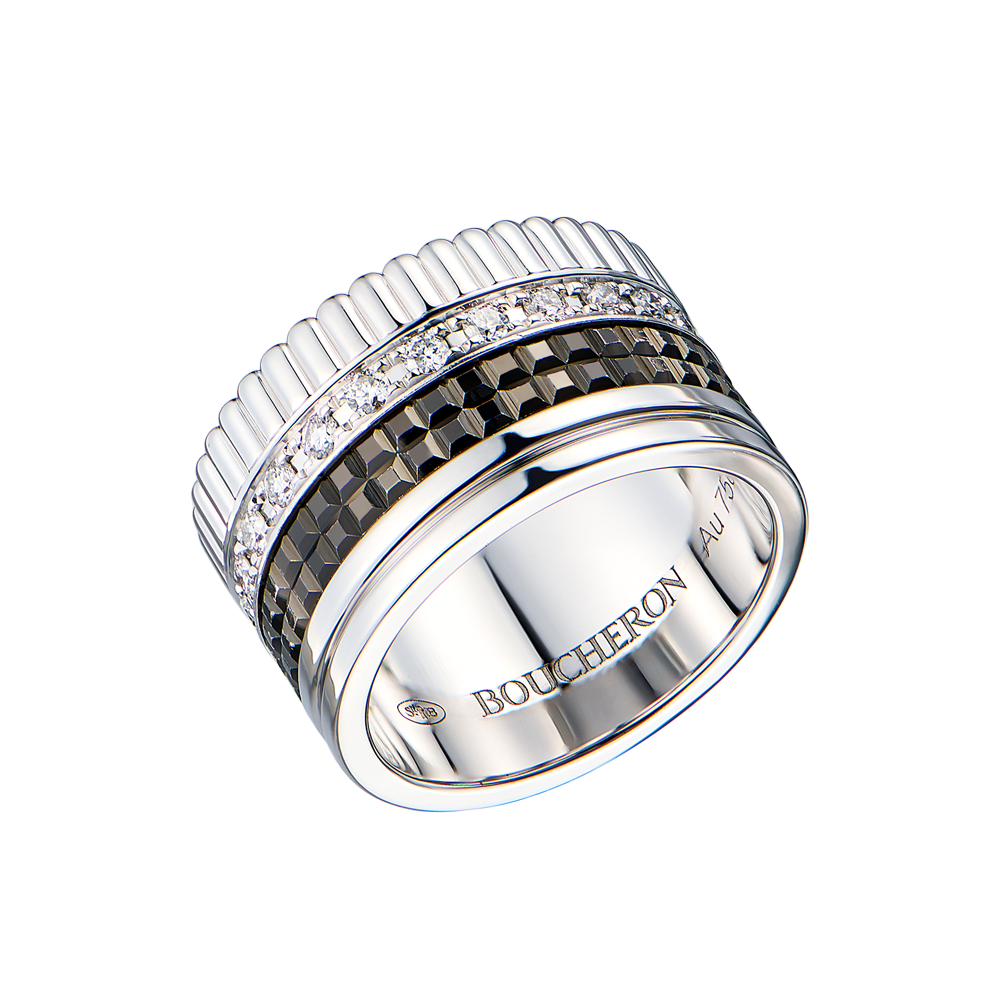Кольцо Boucheron Quatre Black Edition Large Ring (SIZE 49) JRG01782(49588) №2
