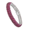 Браслет No name 23,0 ct Natural Ruby & White Gold(45780) №1