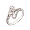 Кольцо No name Round Cut Diamonds & White Gold(37177) №1