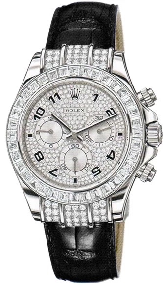 Швейцарские часы Rolex Daytona Gold Pave Diamond Baguette 116599(51769) №2