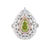 Кольцо Ralfdiamonds 2,01 ct Fancy Brownish Greenish Yellow/SI1 & White Multishape Cut Diamonds RDR(49000) №2