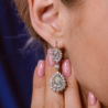 Серьги No name 2,28 ct G/SI2 - 2.01 ct H/SI2 & 0.72 ct F/SI1 - 0.60 ct G/SI1 Pear Diamonds(15020) №3