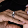 Кольцо Damiani Black Pearl 10 mm & White Gold(46427) №3