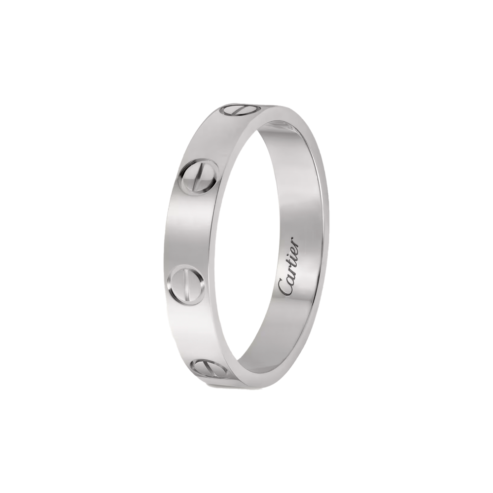 Кольцо Cartier Love White Gold Small Model (SIZE 62) CRB4085162(56005) №3
